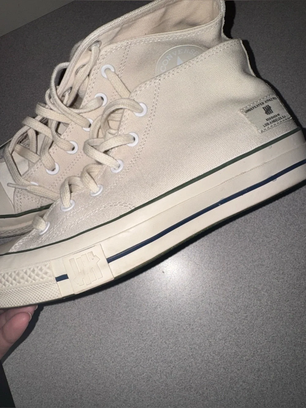 Unisex Undefeated x Converse Chuck 70 Mid in the 'Parchment Chive' Size 8 Men